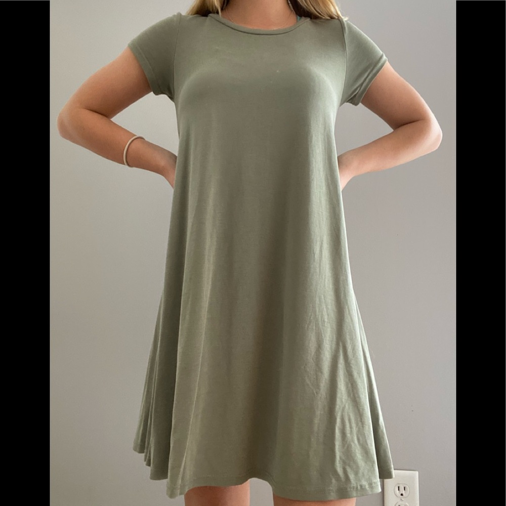 Army Green Shift Dress!